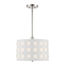 Three Light Pendant<br /><span style="color:#4AB0CE;">Entrega: 4-10 dias en USA</span><br /><span style="color:#4AB0CE;font-size:60%;">PREGUNTE POR ENTREGA EN PANAMA</span><br />Collection: Patchwork<br />Finish: Polished Nickel