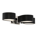 George Kovacs - P5343-572-L - LED Bath - Side Step - Polished Nickel And Coal