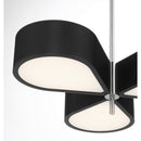 George Kovacs - P5345-572-L - LED Pendant - Side Step - Polished Nickel And Coal