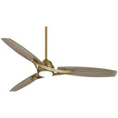 Minka Aire - F742L-SBR - 65"Outdoor Ceiling Fan - Molino - Soft Brass