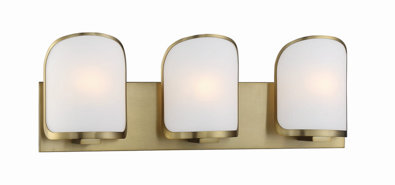 Minka-Lavery - 2453-695 - Three Light Bath - Bishop Crossing - Soft Brass