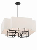 Minka-Lavery - 2957-572 - Eight Light Pendant - Upham Estates - Coal w/Polished Nickel