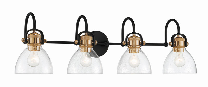 Minka-Lavery - 3364-416 - Four Light Bath - Monico - Bronze w/Brass
