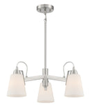 Three Light Chandelier<br /><span style="color:#4AB0CE;">Entrega: 4-10 dias en USA</span><br /><span style="color:#4AB0CE;font-size:60%;">PREGUNTE POR ENTREGA EN PANAMA</span><br />Collection: Beckonridge<br />Finish: Brushed Nickel