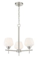 Minka-Lavery - 2173-84 - Three Light Chandelier - Camrin - Brushed Nickel