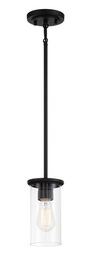 One Light Pendant / Semi Flush<br /><span style="color:#4AB0CE;">Entrega: 12-13 semanas en USA</span><br /><span style="color:#4AB0CE;font-size:60%;">PREGUNTE POR ENTREGA EN PANAMA</span><br />Collection: Haisley<br />Finish: Coal
