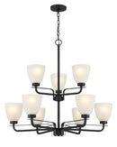 Minka-Lavery - 4889-66A - Nine Light Chandelier - Kaitlen - Coal