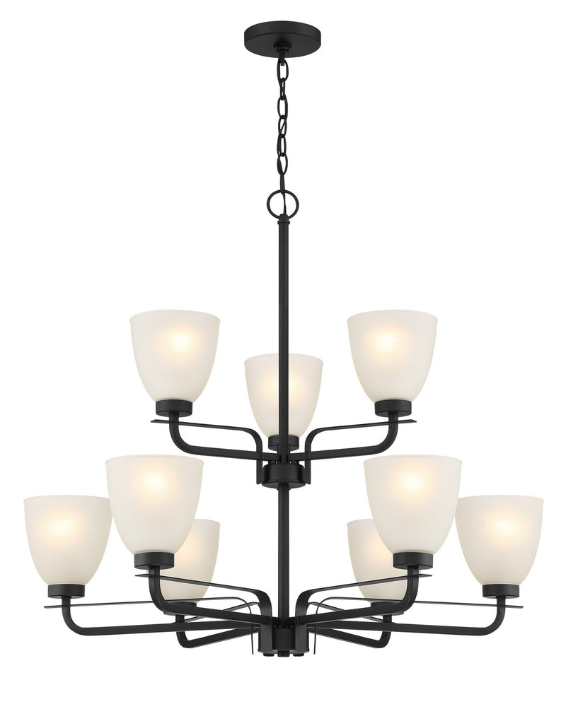 Minka-Lavery - 4889-66A - Nine Light Chandelier - Kaitlen - Coal