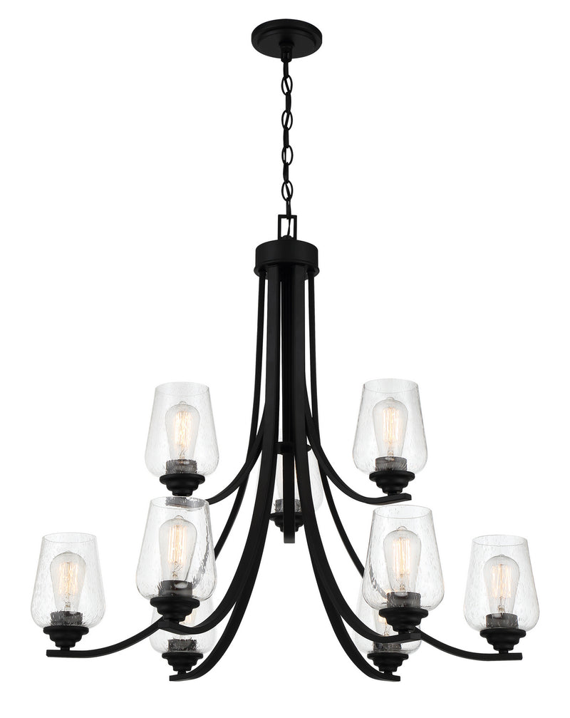 Minka-Lavery - 4929-66A - Nine Light Chandelier - Shyloh - Coal