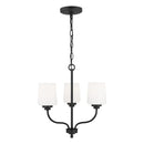 Three Light Chandelier<br /><span style="color:#4AB0CE;">Entrega: 4-10 dias en USA</span><br /><span style="color:#4AB0CE;font-size:60%;">PREGUNTE POR ENTREGA EN PANAMA</span><br />Collection: Windom<br />Finish: Midnight Black
