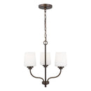 Three Light Chandelier<br /><span style="color:#4AB0CE;">Entrega: 4-10 dias en USA</span><br /><span style="color:#4AB0CE;font-size:60%;">PREGUNTE POR ENTREGA EN PANAMA</span><br />Collection: Windom<br />Finish: Bronze