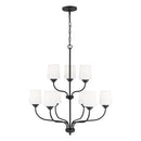 Generation Lighting - 3102809EN3-112 - Nine Light Chandelier - Windom - Midnight Black
