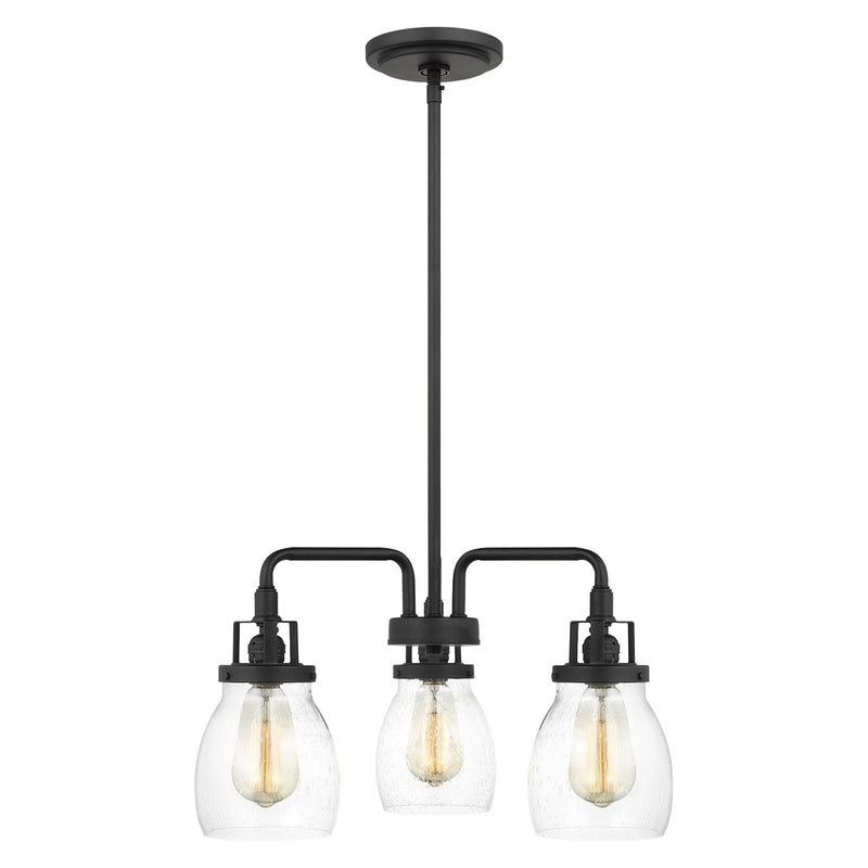 Generation Lighting - 3114503-112 - Three Light Chandelier - Belton - Midnight Black