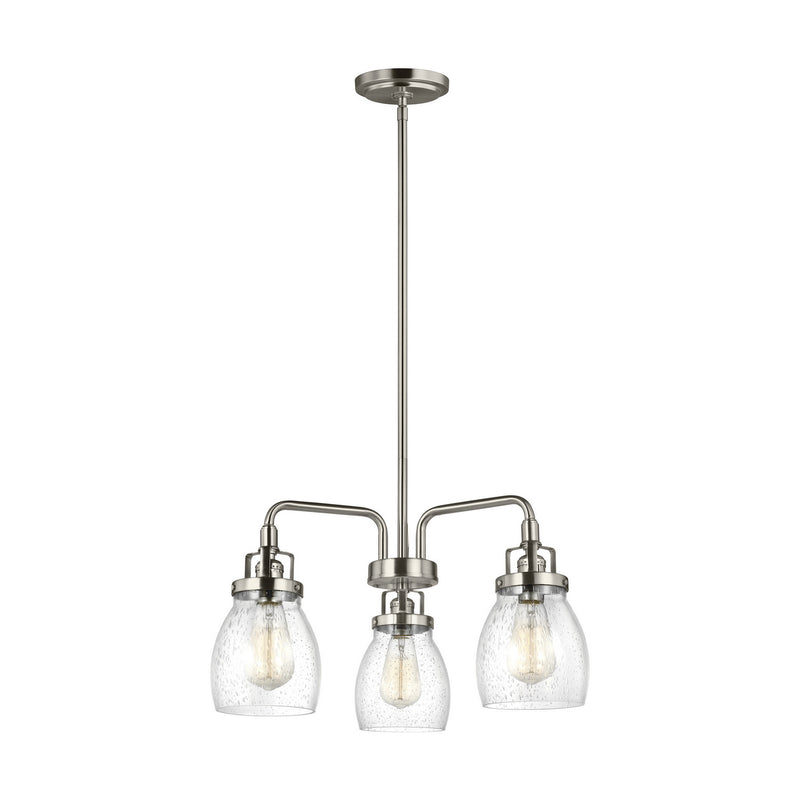Generation Lighting - 3114503EN7-962 - Three Light Chandelier - Belton - Brushed Nickel