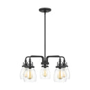 Generation Lighting - 3114505-112 - Five Light Chandelier - Belton - Midnight Black