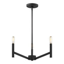 Visual Comfort Studio - 3124303-112 - Three Light Chandelier - Vector - Midnight Black