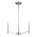 Visual Comfort Studio - 3124303EN-05 - Three Light Chandelier - Vector - Chrome