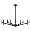 Nine Light Chandelier<br /><span style="color:#4AB0CE;">Entrega: 4-10 dias en USA</span><br /><span style="color:#4AB0CE;font-size:60%;">PREGUNTE POR ENTREGA EN PANAMA</span><br />Collection: Vector<br />Finish: Midnight Black