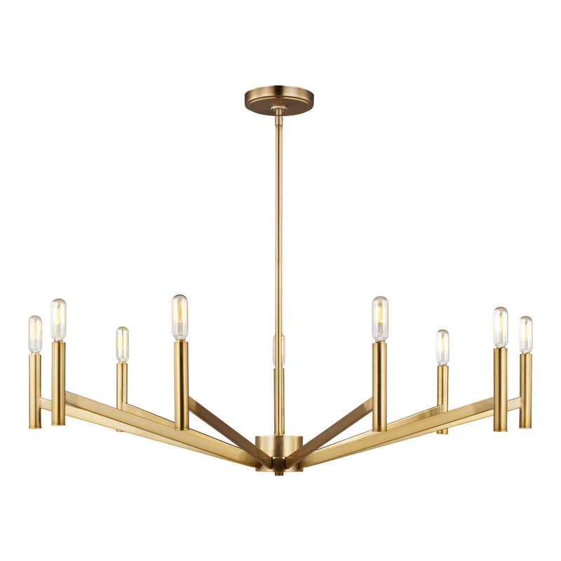 Visual Comfort Studio - 3124309-848 - Nine Light Chandelier - Vector - Satin Brass