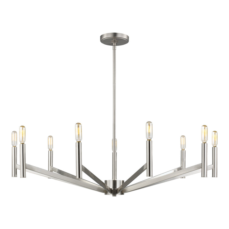 Visual Comfort Studio - 3124309-962 - Nine Light Chandelier - Vector - Brushed Nickel