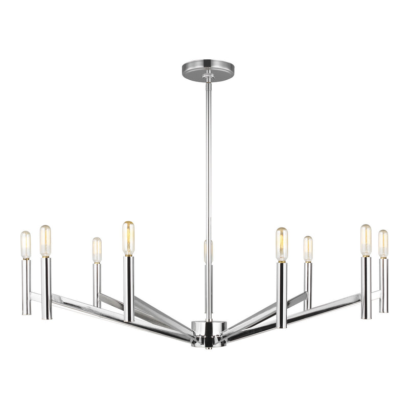 Visual Comfort Studio - 3124309EN-05 - Nine Light Chandelier - Vector - Chrome