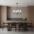 Visual Comfort Studio - 3187204-112 - Four Light Chandelier - Baker - Midnight Black