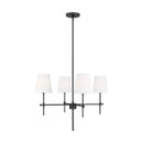 Four Light Chandelier<br /><span style="color:#4AB0CE;">Entrega: 4-10 dias en USA</span><br /><span style="color:#4AB0CE;font-size:60%;">PREGUNTE POR ENTREGA EN PANAMA</span><br />Collection: Baker<br />Finish: Midnight Black
