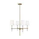 Four Light Chandelier<br /><span style="color:#4AB0CE;">Entrega: 4-10 dias en USA</span><br /><span style="color:#4AB0CE;font-size:60%;">PREGUNTE POR ENTREGA EN PANAMA</span><br />Collection: Baker<br />Finish: Satin Brass