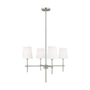 Visual Comfort Studio - 3187204-962 - Four Light Chandelier - Baker - Brushed Nickel
