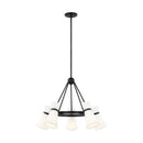 Visual Comfort Studio - 3190505EN3-112 - Five Light Chandelier - Clark - Midnight Black