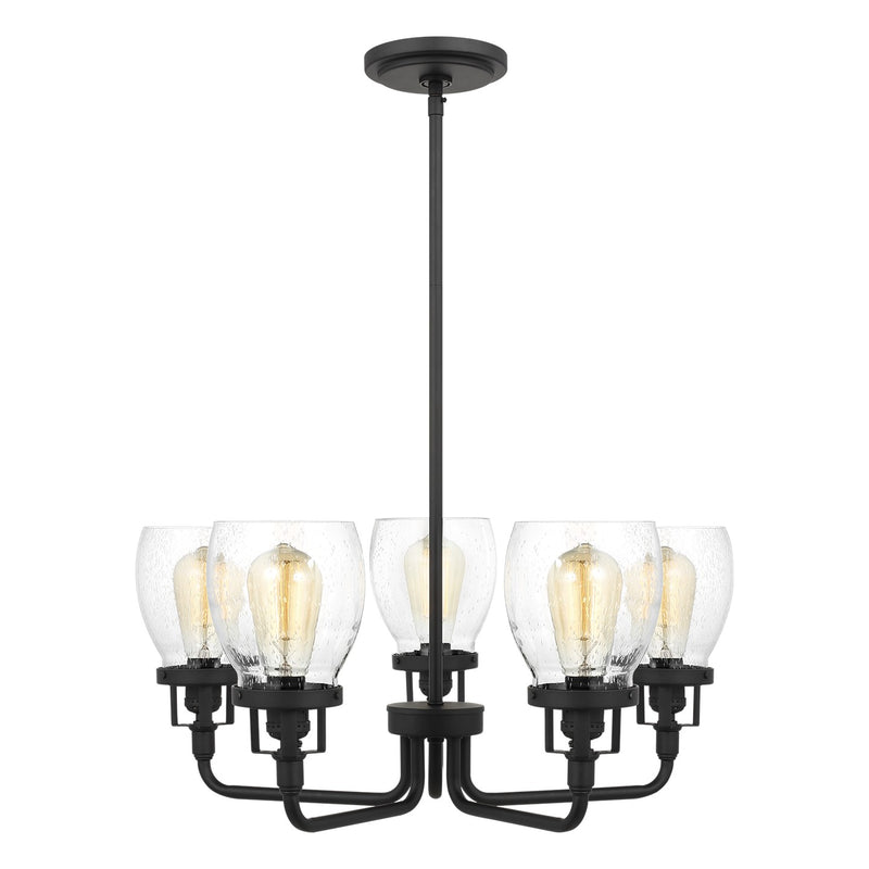 Generation Lighting - 3214505-112 - Five Light Chandelier - Belton - Midnight Black