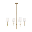 Four Light Chandelier<br /><span style="color:#4AB0CE;">Entrega: 4-10 dias en USA</span><br /><span style="color:#4AB0CE;font-size:60%;">PREGUNTE POR ENTREGA EN PANAMA</span><br />Collection: Baker<br />Finish: Satin Brass