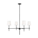 Visual Comfort Studio - 3287204EN-112 - Four Light Chandelier - Baker - Midnight Black