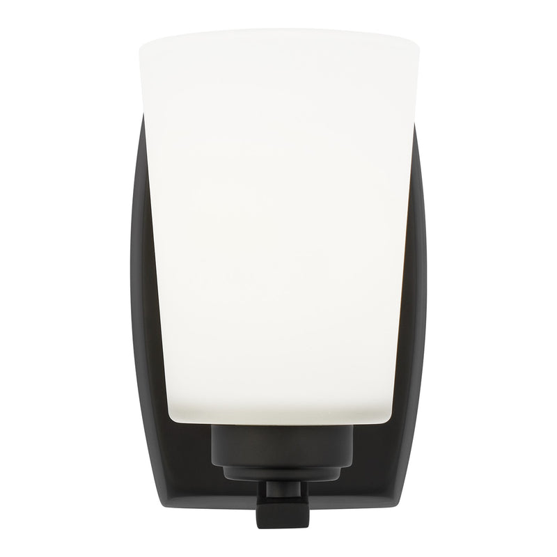 Generation Lighting - 4128901-112 - One Light Wall / Bath Sconce - Franport - Midnight Black