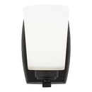 Generation Lighting - 4128901-112 - One Light Wall / Bath Sconce - Franport - Midnight Black