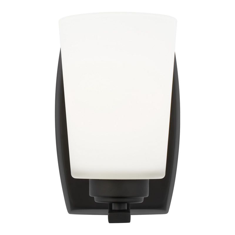 Generation Lighting - 4128901EN3-112 - One Light Wall / Bath Sconce - Franport - Midnight Black
