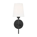 One Light Wall / Bath Sconce<br /><span style="color:#4AB0CE;">Entrega: 4-10 dias en USA</span><br /><span style="color:#4AB0CE;font-size:60%;">PREGUNTE POR ENTREGA EN PANAMA</span><br />Collection: Baker<br />Finish: Midnight Black