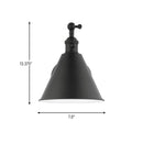 One Light Wall Sconce<br /><span style="color:#4AB0CE;">Entrega: 4-10 dias en USA</span><br /><span style="color:#4AB0CE;font-size:60%;">PREGUNTE POR ENTREGA EN PANAMA</span><br />Collection: Salem<br />Finish: Midnight Black
