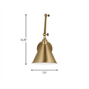 One Light Wall Sconce<br /><span style="color:#4AB0CE;">Entrega: 4-10 dias en USA</span><br /><span style="color:#4AB0CE;font-size:60%;">PREGUNTE POR ENTREGA EN PANAMA</span><br />Collection: Salem<br />Finish: Satin Brass