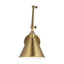 One Light Wall Sconce<br /><span style="color:#4AB0CE;">Entrega: 4-10 dias en USA</span><br /><span style="color:#4AB0CE;font-size:60%;">PREGUNTE POR ENTREGA EN PANAMA</span><br />Collection: Salem<br />Finish: Satin Brass