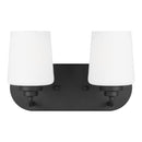 Generation Lighting - 4402802-112 - Two Light Wall / Bath - Windom - Midnight Black