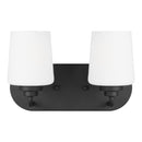 Generation Lighting - 4402802-112 - Two Light Wall / Bath - Windom - Midnight Black