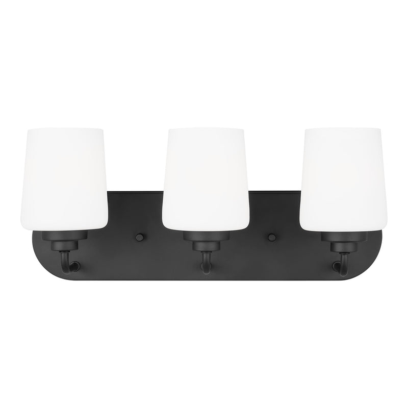 Generation Lighting - 4402803-112 - Three Light Wall / Bath - Windom - Midnight Black