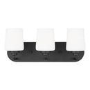 Generation Lighting - 4402803-112 - Three Light Wall / Bath - Windom - Midnight Black