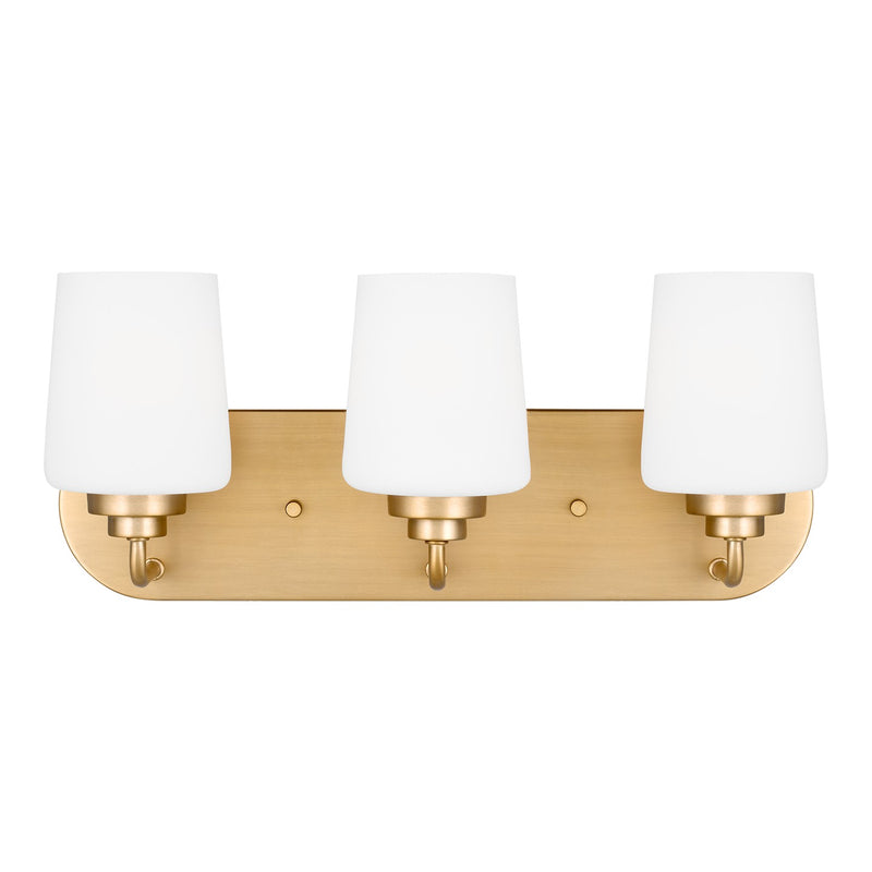 Generation Lighting - 4402803EN3-848 - Three Light Wall / Bath - Windom - Satin Brass