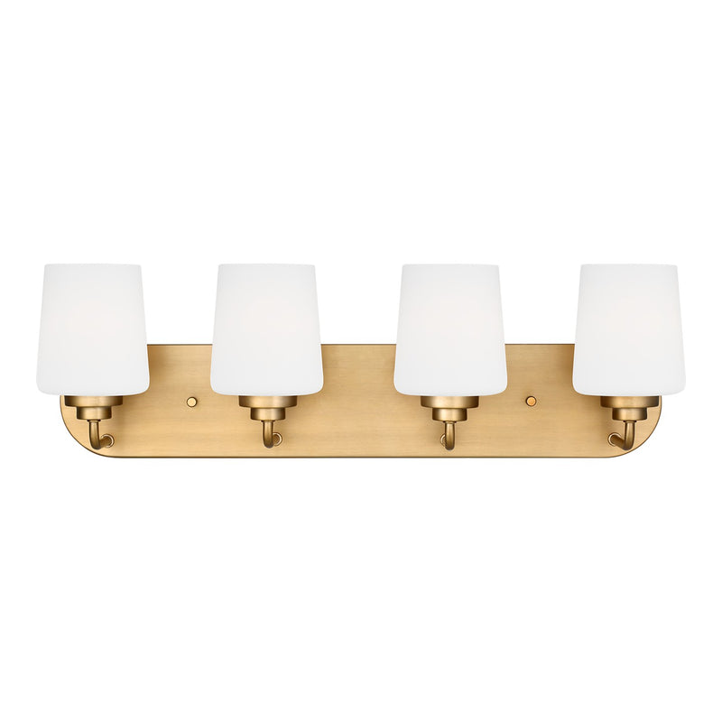 Generation Lighting - 4402804-848 - Four Light Wall / Bath - Windom - Satin Brass