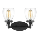 Generation Lighting - 4414502-112 - Two Light Wall / Bath - Belton - Midnight Black