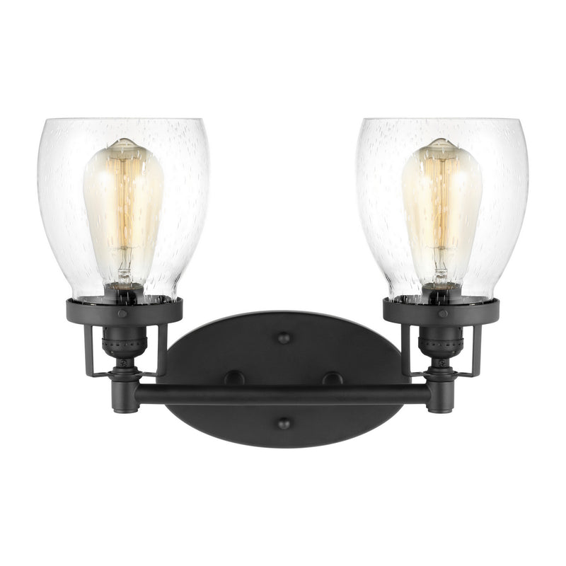 Generation Lighting - 4414502-112 - Two Light Wall / Bath - Belton - Midnight Black