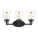 Generation Lighting - 4414503-112 - Three Light Wall / Bath - Belton - Midnight Black