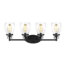 Generation Lighting - 4414504-112 - Four Light Wall / Bath - Belton - Midnight Black